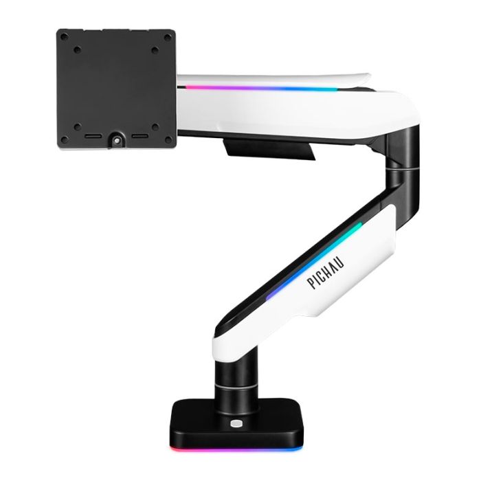 Suporte Articulado Com Pistao a Gas Para Monitor Pichau Serpens, 17 Pol. a 49 Pol., RGB, Preto, PG-SRPNS-RGB01