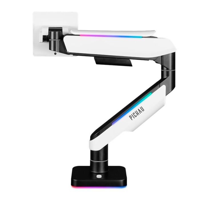 Suporte Articulado Com Pistao a Gas Para Monitor Pichau Serpens, 17 Pol. a 49 Pol., RGB, Preto, PG-SRPNS-RGB01