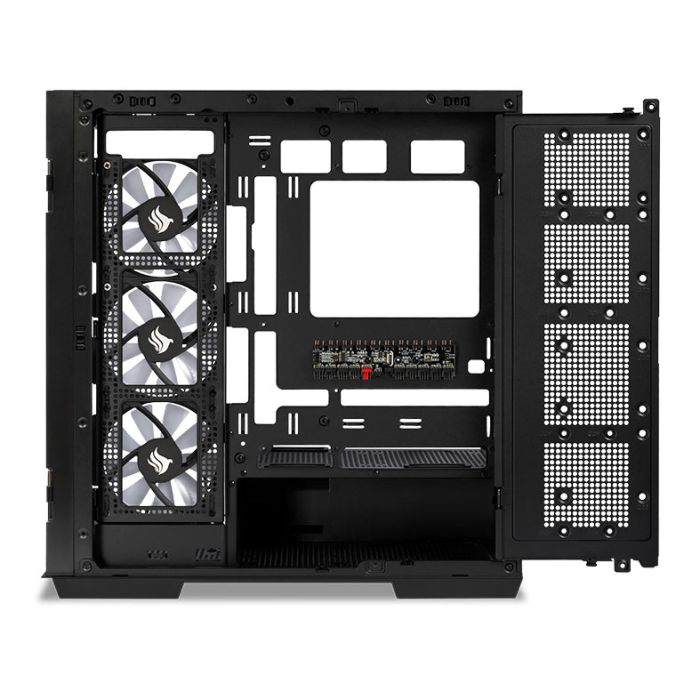 Gabinete Gamer Pichau Voyager One, ARGB, Full-Tower, Lateral de Vidro, Com 3 Fans, Preto, PG-VY1-BK-3F