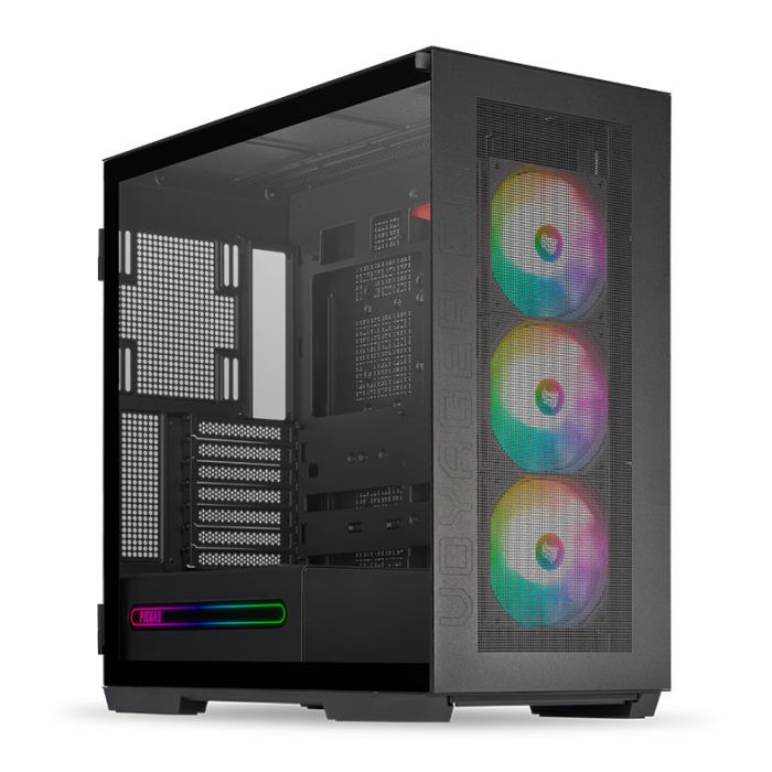Gabinete Gamer Pichau Voyager One, ARGB, Full-Tower, Lateral de Vidro, Com 3 Fans, Preto, PG-VY1-BK-3F