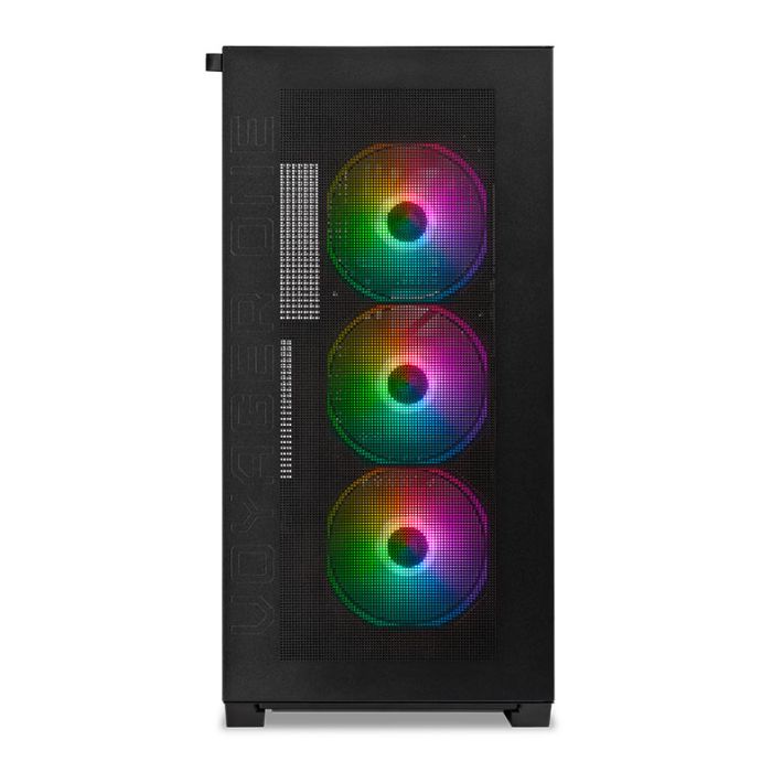 Gabinete Gamer Pichau Voyager One, ARGB, Full-Tower, Lateral de Vidro, Com 3 Fans, Preto, PG-VY1-BK-3F
