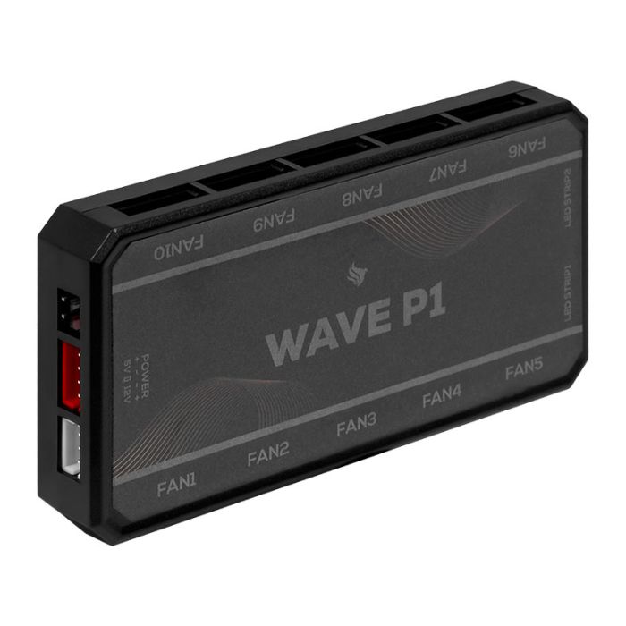 Kit Ventoinhas Pichau Wave P1, ARGB, 3x120mm + Controladora, Preto, PG-WPRGB-BK01