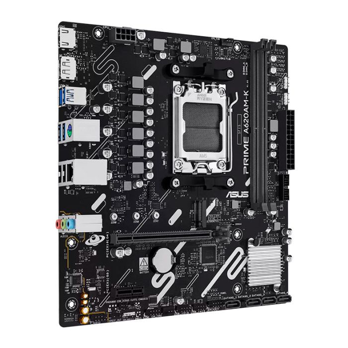 Placa Mae Asus Prime A620AM-K, DDR5, Socket AMD AM5, M-ATX, Chipset AMD A620A, PRIME-A620AM-K