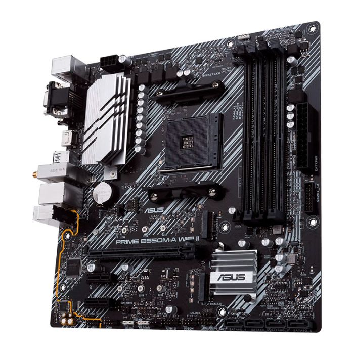 Placa Mae Asus PRIME B550M-A WIFI II, DDR4, Socket AMD AM4, M-ATX, Chipset AMD B550, PRIME-B550M-A-WIFI-II