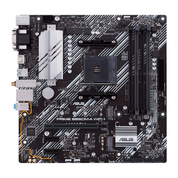Placa Mae Asus PRIME B550M-A WIFI II, DDR4, Socket AMD AM4, M-ATX, Chipset AMD B550, PRIME-B550M-A-WIFI-II