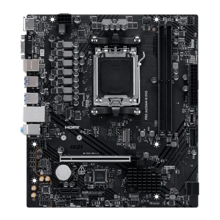 Placa Mae MSI Pro A620AM-B Evo, DDR5, Socket AMD AM5, M-ATX, Chipset AMD A620A, PRO-A620AM-B-EVO