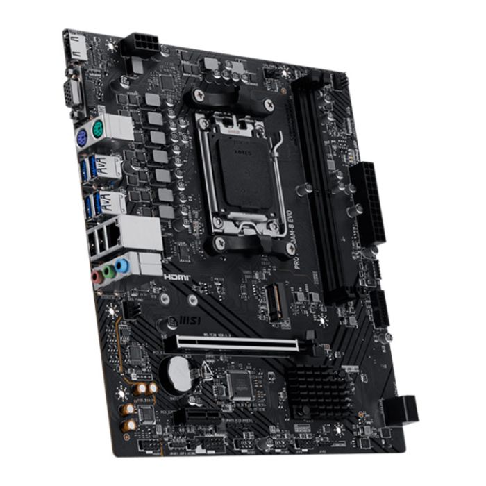 Placa Mae MSI Pro A620AM-B Evo, DDR5, Socket AMD AM5, M-ATX, Chipset AMD A620A, PRO-A620AM-B-EVO