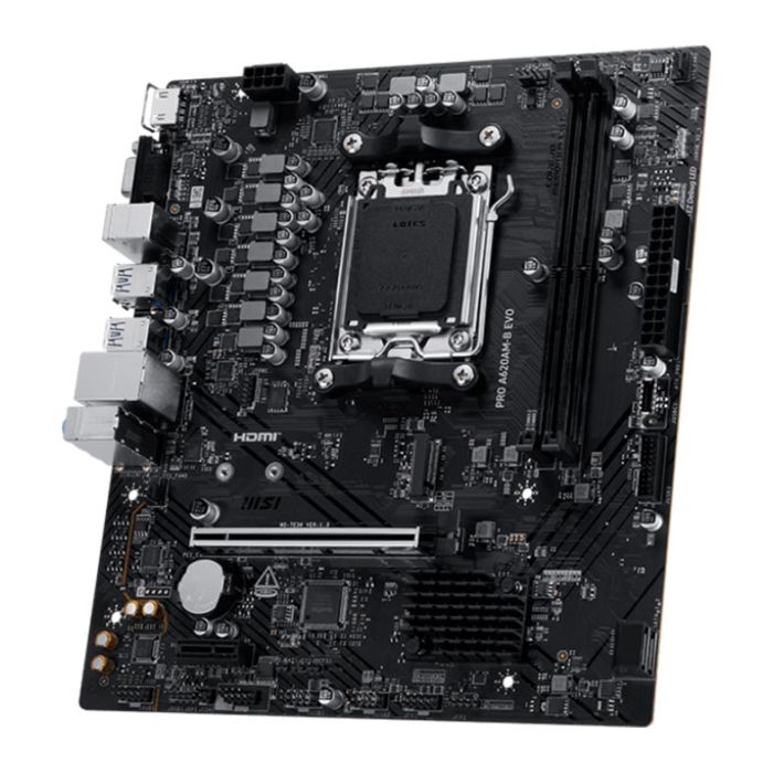 Placa Mae MSI Pro A620AM-B Evo, DDR5, Socket AMD AM5, M-ATX, Chipset AMD A620A, PRO-A620AM-B-EVO