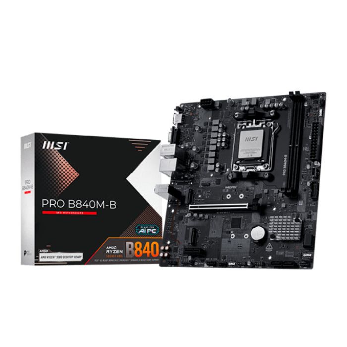 Placa Mae MSI Pro B840M-B, DDR5, Socket AMD AM5, M-ATX, Chipset AMD B840, PRO-B840M-B