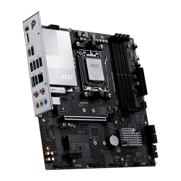 Placa Mae MSI Pro B840M-P WiFi6E, DDR5, Socket AMD AM5, M-ATX, Chipset AMD B840, PRO-B840M-P-WIFI6E