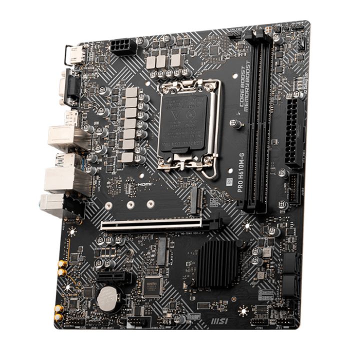Placa Mae MSI PRO H610M-G, DDR5, Socket LGA 1700, M-ATX, Chipset Intel H610, PRO-H610M-G-DDR5