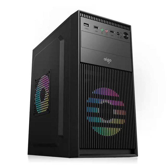 Gabinete Office Aigo Q1718, Mini-Tower, Preto, Q1718-BK