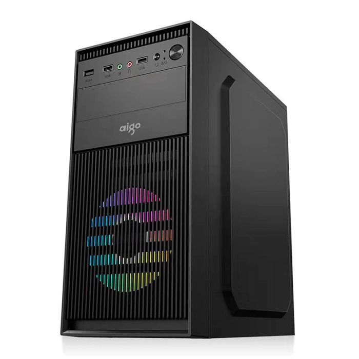 Gabinete Office Aigo Q1718, Mini-Tower, Preto, Q1718-BK