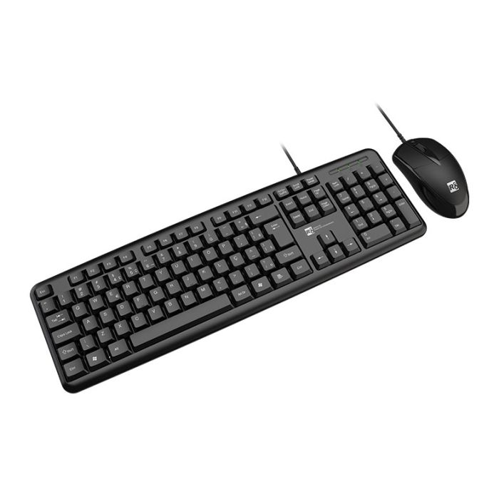 Kit Teclado e Mouse R8 1901, USB, ABNT2, Preto, R8-1901-BK1