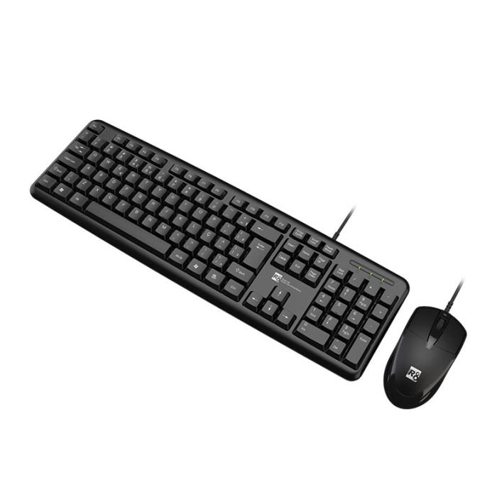 Kit Teclado e Mouse R8 1901, USB, ABNT2, Preto, R8-1901-BK1