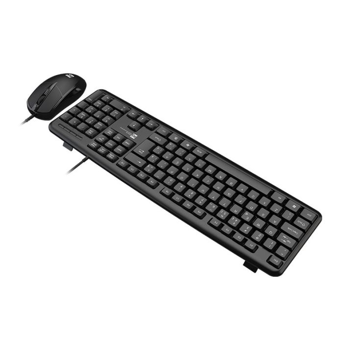 Kit Teclado e Mouse R8 1901, USB, ABNT2, Preto, R8-1901-BK1