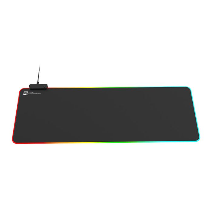 Mousepad R8 RS-03, RGB, Grande, 800x300x3mm, Preto, R8-RS03-BK