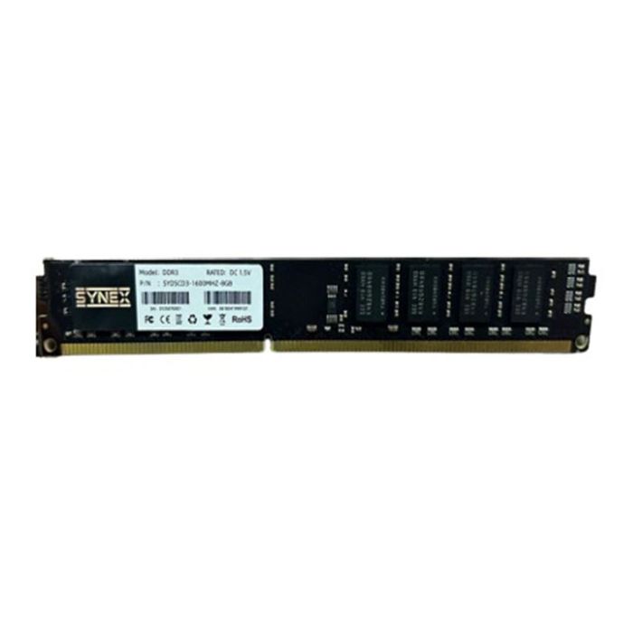 Memoria Synex, 8GB (1x8GB), DDR3, 1600MHz, Preto, SYDSCD3-1600MHZ-8GB-OEM