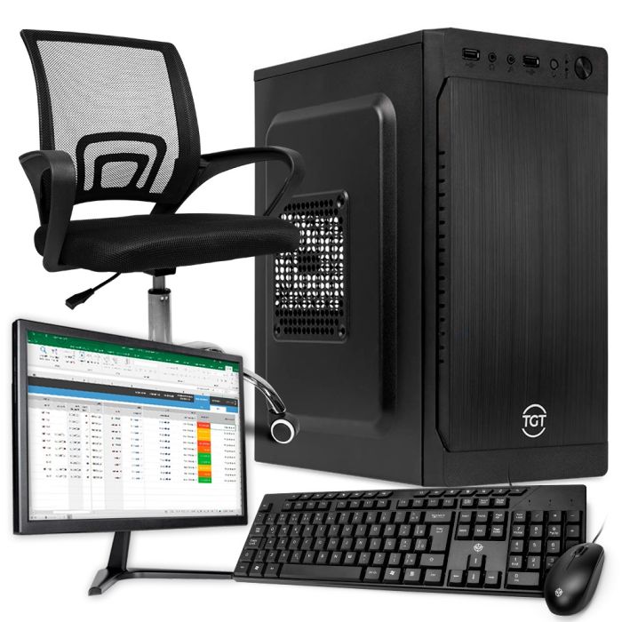 PC Home Completo Mancer, AMD Ryzen 5 5600GT, 16GB DDR4, SSD 1TB + Monitor + Cadeira