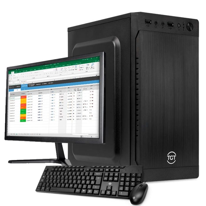 PC Completo Mancer, AMD RYZEN 5 5600GT, 16GB DDR4, SSD 480GB + Monitor + Kit Periféricos