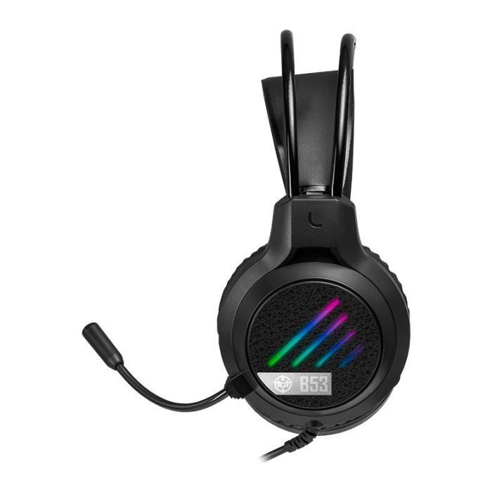 Headset Gamer TGT B53, Rainbow, Drivers 50mm, Preto, TGT-B53-RBW01