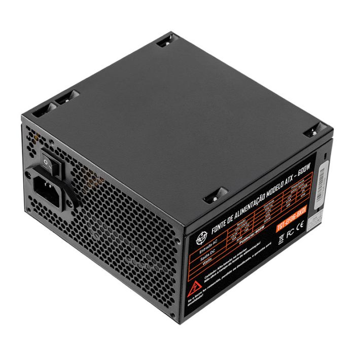 Fonte TGT Enfield, 600W, ATX Bivolt, Preto, TGT-EFD6-BK01