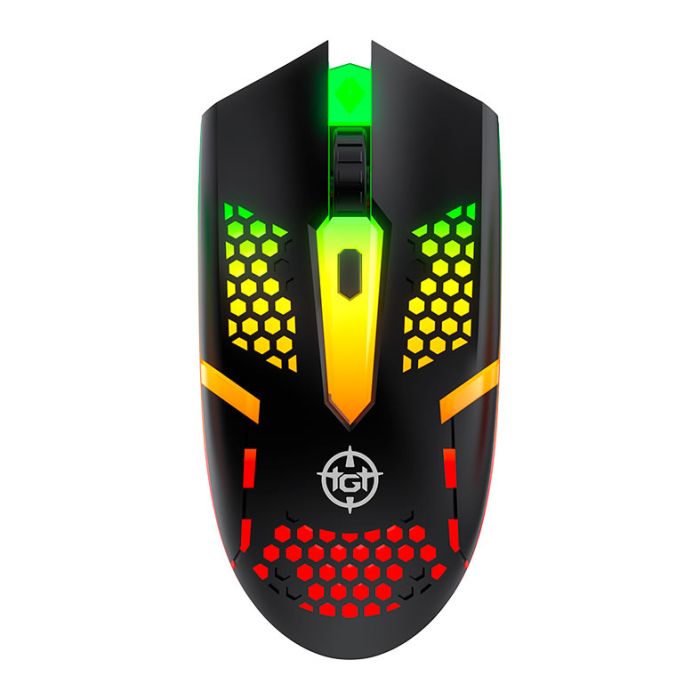 Combo Gamer TGT Fal, Rainbow, Teclado ABNT2, Mouse 1600DPI, Mousepad Pequeno, TGT-FAL-RBW03