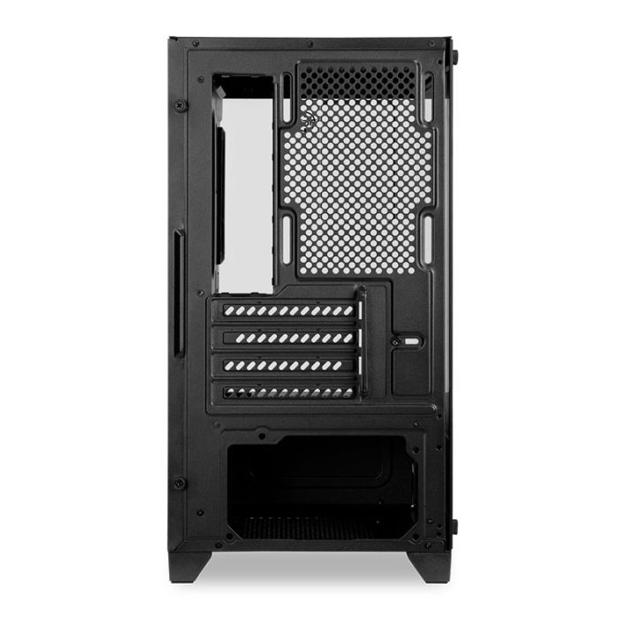Gabinete Gamer TGT Gladiator, Rainbow, Mid-Tower, Lateral de Vidro, Com 2 Fans, Preto, TGT-GLD-BK