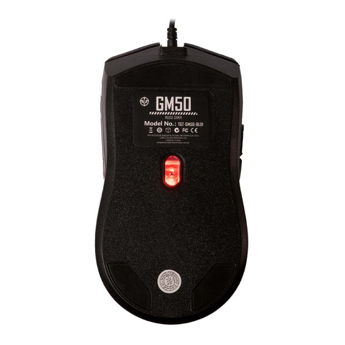 Mouse Gamer TGT GM50, Rainbow, 3600DPI, 6 Botoes, Preto, TGT-GM50-BL01