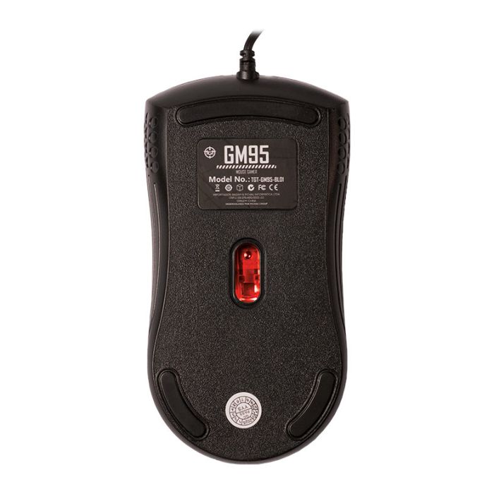 Mouse Gamer TGT GM95 LED, 1600DPI, 4 Botoes, Preto, TGT-GM95-BL01