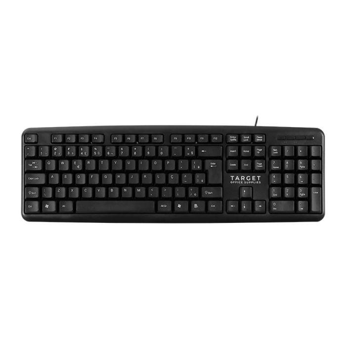 Kit Teclado e Mouse Office TGT GR100 V3, ABNT2, 1000DPI, Preto, TGT-GR100-BK03
