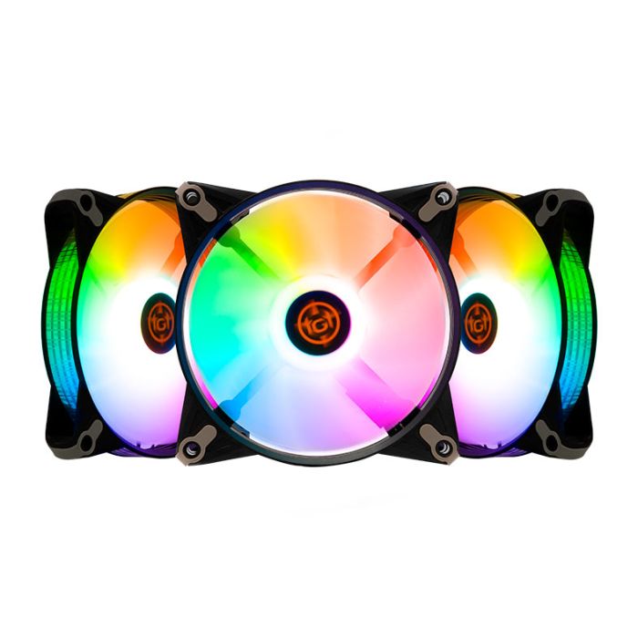 Kit Ventoinhas TGT Humber, ARGB, 3x120mm + Controladora, Preta, TGT-HR3-BK01