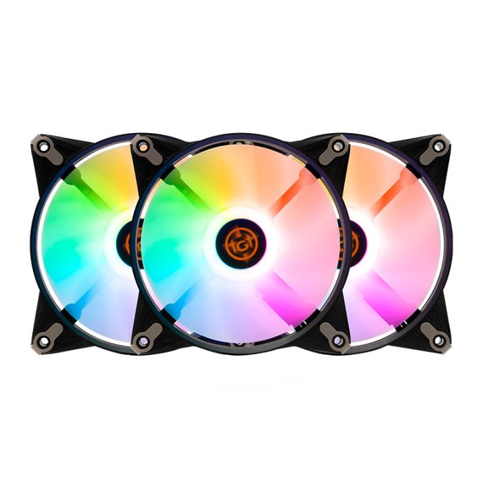 Kit Ventoinhas TGT Humber, ARGB, 3x120mm + Controladora, Preta, TGT-HR3-BK01
