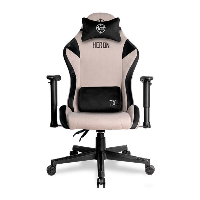 Cadeira Gamer TGT Heron TX Tecido, Preto e Cinza, TGT-HRTX-FB01