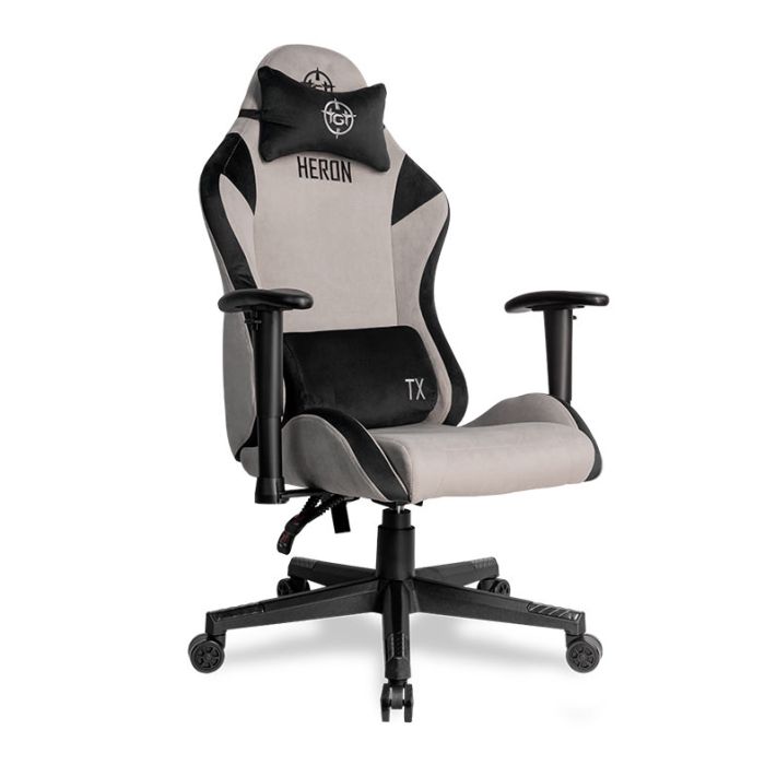 Cadeira Gamer TGT Heron TX Tecido, Preto e Cinza, TGT-HRTX-FB01