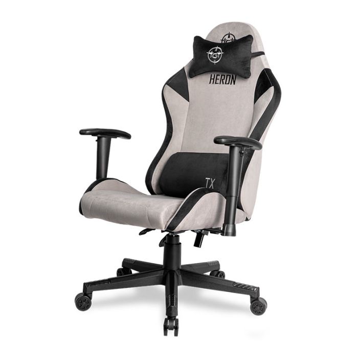 Cadeira Gamer TGT Heron TX Tecido, Preto e Cinza, TGT-HRTX-FB01