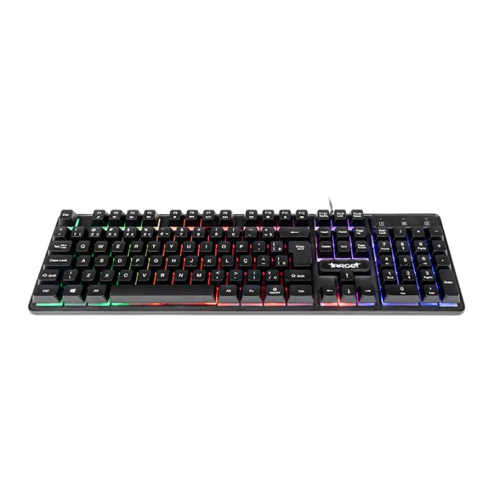 Teclado Gamer TGT M18L, Rainbow, ABNT2, Preto, TGT-M18L-RBW01