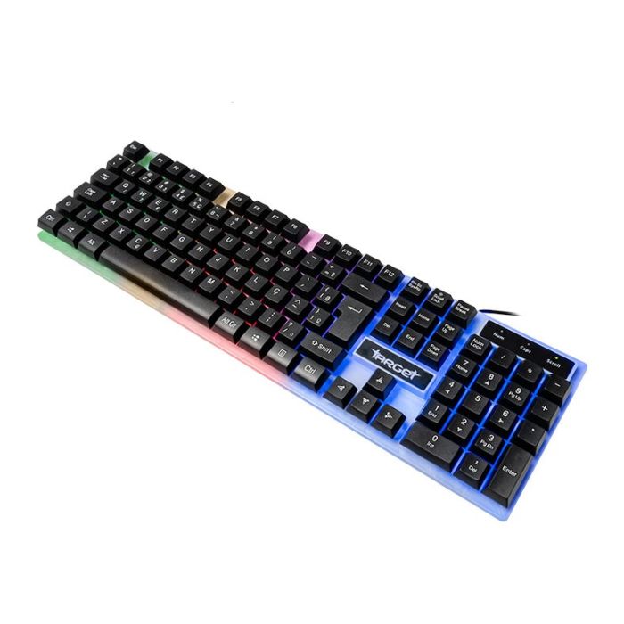 Teclado Gamer TGT M60 A1, Rainbow, ABNT2, Branco, TGT-M60A1-RBW01