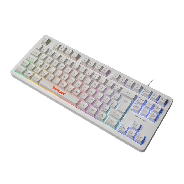Teclado Gamer TGT M90B, Rainbow, ABNT2, Branco, TGT-M90B-RBW01