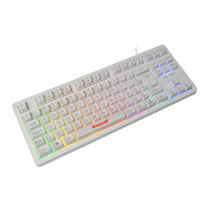 Teclado Gamer TGT M90B, Rainbow, ABNT2, Branco, TGT-M90B-RBW01