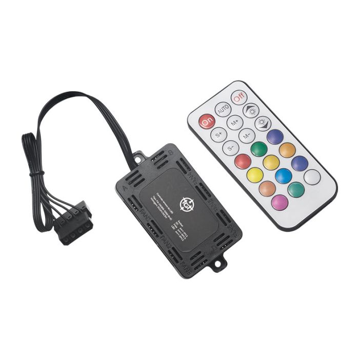 Kit Ventoinhas TGT Mirage, 3x120mm + Controladora, Led RGB, TGT-MRG120-RGB3