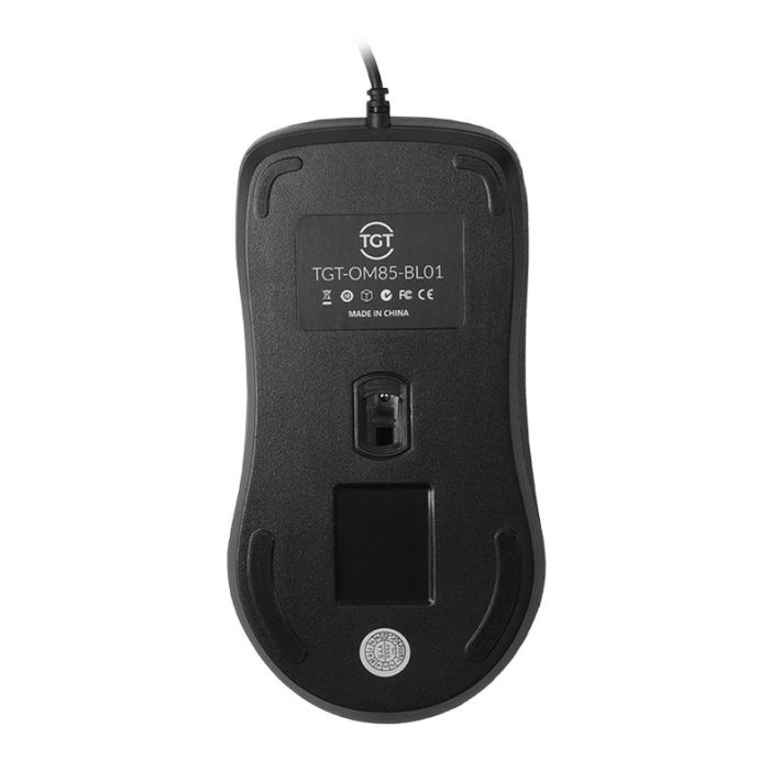 Mouse Office TGT OM85, 1600DPI, 4 Botoes, Preto, TGT-OM85-BL01