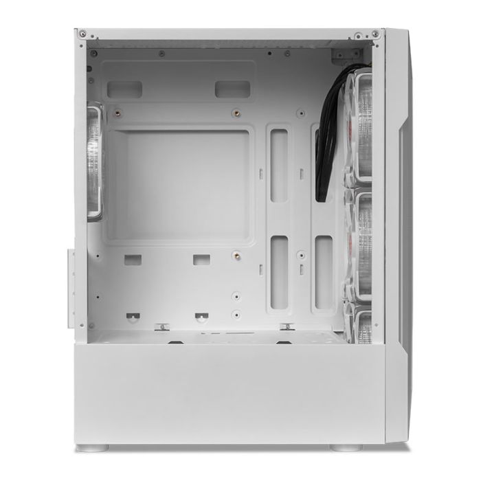 Gabinete Gamer TGT Skylancer V2, Mid-Tower, Lateral De Vidro, Com 4 Fans, Branco, TGT-SKLV2-WH-4F