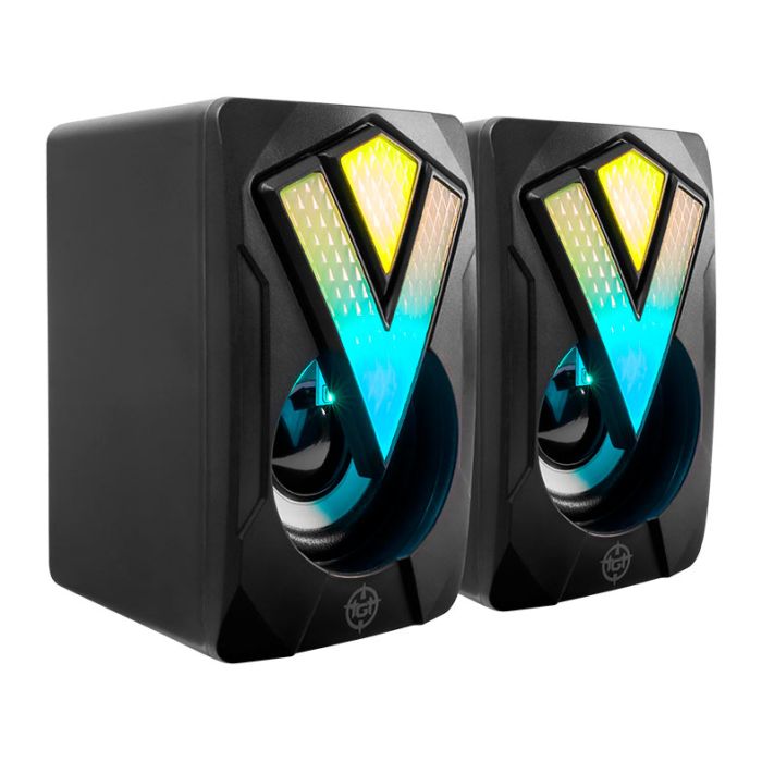 Caixa de Som TGT Spheris, Rainbow, 2x3W RMS, USB, Preto, TGT-SPH-RB01