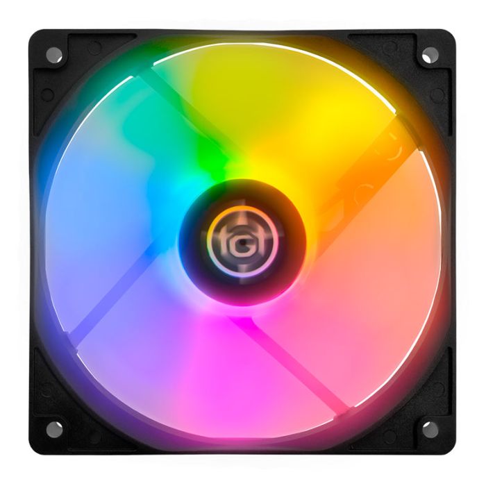 Kit Ventoinhas TGT Striker, Rainbow, 3x120mm, TGT-STK3-BLRBW
