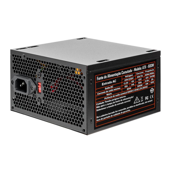 Fonte TGT Tomahawk T3, 600W, Preto, TGT-T2WK600-BK01