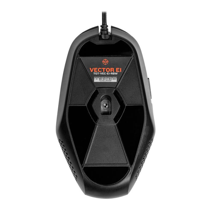 Mouse Gamer TGT Vector E1, Rainbow RGB, 6400DPI, 6 Botoes, Preto, TGT-VEC-E1-RBW