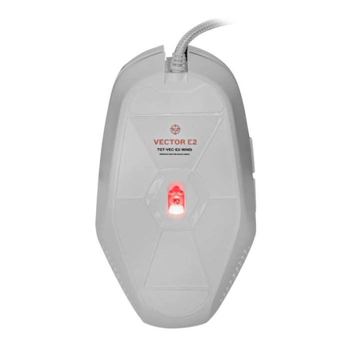 Mouse TGT Vector E2, Rainbow, 7200DPI, 6 Botoes, Branco, TGT-VEC-E2-WH01