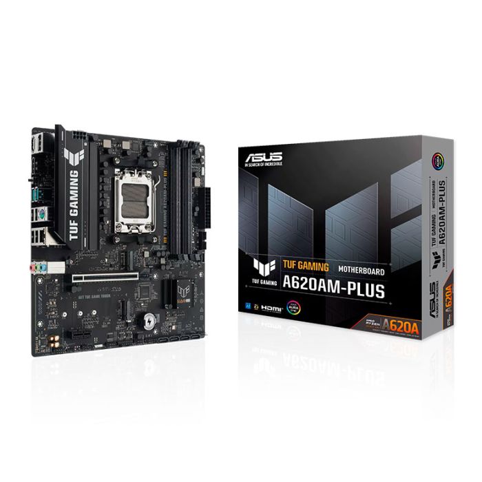 Placa Mae Asus TUF Gaming A620AM-Plus, DDR5, Socket AMD AM5, M-ATX, Chipset AMD A620A, TUF-GAMING-A620AM-PLUS
