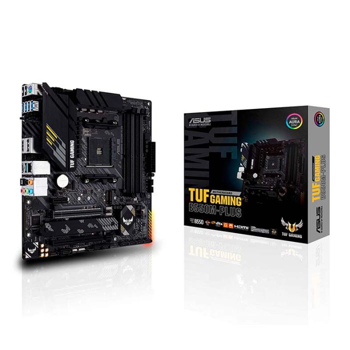 Placa Mae Asus TUF GAMING B550M-PLUS DDR4 Socket AM4 Chipset AMD B550